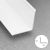 PVC 2" Internal Angle Satin Brilliant White 2440mm