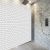 White Metro Tile Gloss PVC Wall Cladding Sheet