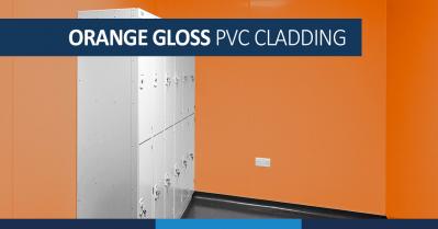 Orange Gloss PVC Wall Cladding Sheet