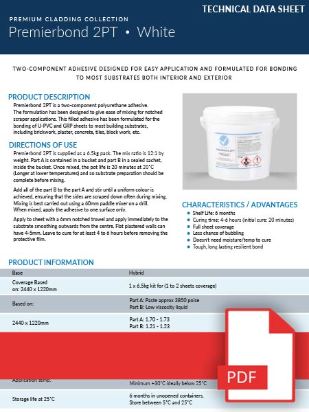 PVC Cladding Direct - Premierbond 2PT Technical Guide