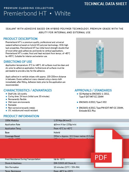 PVC Cladding Direct - Premierbond HT Technical Guide