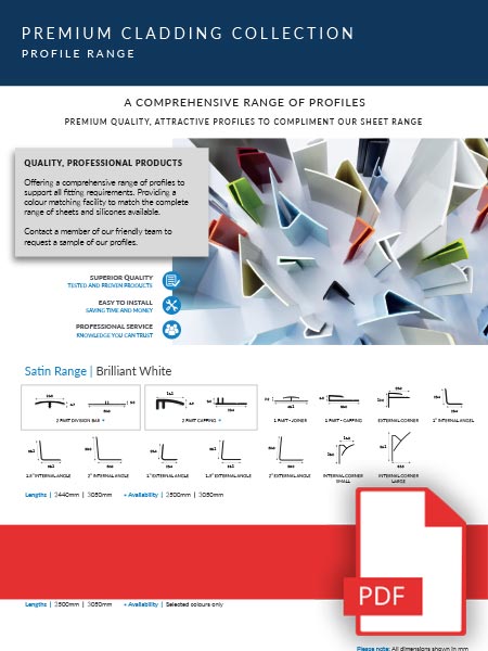 PVC Cladding Direct - Profile Range