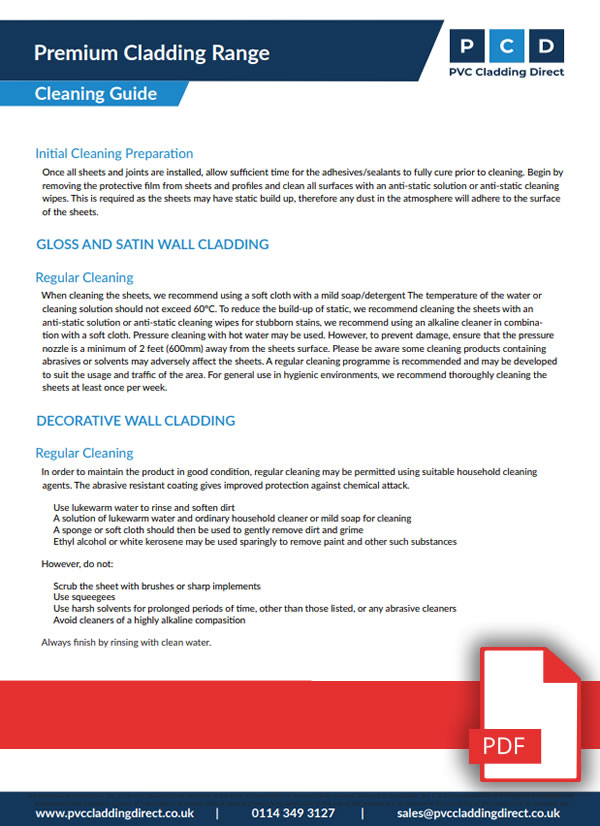 PVC Cladding Direct Cleaning Guide